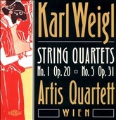K.Weigl :String Quartets No.1 Op.20/No.5 Op.31 (1999): Artis Quartett Wien 
