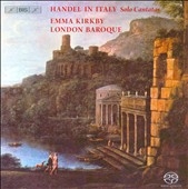 ɥ󡦥Хå/Handel in Italy -Solo Cantatas Notte Placida e Cheta HWV.142, Un'alma Innamorata HWV.173, etc  / Emma Kirkby(S), London Baroque[BISSA1695]