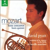 Mozart: Horn Concertos, Horn Quintet / Pyatt, Marriner 