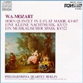 Mozart: Horn Quintet K 407, etc / Philharmonia Quartet