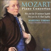 プラハ室内管弦楽団/Mozart: Piano Concertos Nos 20 & 22 / Martino Tirimo(p&cond ...