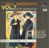 Hindemith: Complete Sonatas Vol 7 / Ensemble Villa Musica Hindemith: Complete Sonatas Vol 7 / Ensemble Villa Musica