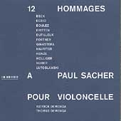 12 Hommages a Paul Sacher Pour Violoncelle / Demenga 12 Hommages a Paul Sacher Pour Violoncelle / Demenga