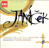 Janacek: Symphonietta Op.60, Glagolitic Mass, Concertino, etc / Simon Rattle(cond), Philharmonia Orchestra, etc