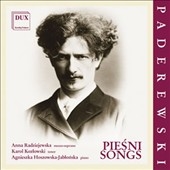 Paderewski: Songs Paderewski: Songs