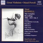 Maud Powell - Complete Recordings 1904-17, Volume 3[8110963]