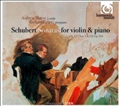 Schubert: Sonatas (Sonatines) for Violin & Piano No.1-4:Andrew Manze(vn)/Richard Egarr(p)