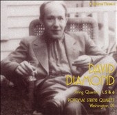 Diamond: String Quartets no 1, 5 & 6 /Potomac String Quartet