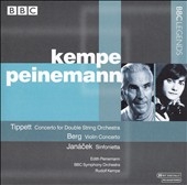Tippett:Concerto for Double String Orchestra/Berg:Violin Concerto (2/18/1976)/Janacek:Sinfonietta (10/12/1975):Rudopf Kempe(cond)/BBC Symphony Orchestra/Edith Peinemann(vn)
