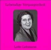Lebendige Vergangenheit - Lotte Lehmann