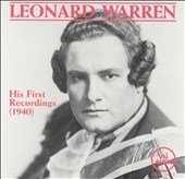Leonard Warren - His First Recordings 