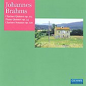 Brahms: Clarinet Sonata No.1, No.2, Clarinet Quintet, Piano Quintet / Alfredo Perl, Ralph Manno, etc