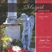 Mozart: Requiem K.626, Exsultate Jubilate K.165 / Jeannette Sorrell(cond), Apollo's Fire, Elizabeth Weigle(S), etc