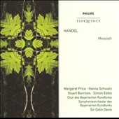 Handel : Messiah / Colin Davis(cond), BRSO & Chorus, Stuart Burrows(T), Simon Estes(Bs), etc