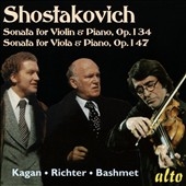 쥰/Shostakovich Sonata for Violin &Piano Op.134, Sonata for Viola &Piano Op.147[ALC1328]