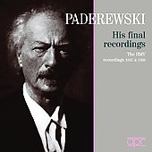 Paderewski - His Final Recordings / Ignacy Jan Paderewski