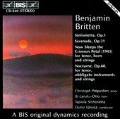 Britten: Sinfonietta, Serenade, etc / Vaenskae, Tapiola Sinf