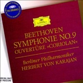 Beethoven: Symphony No.9 Op.125, Coriolan Overture Op.62 / Herbert von Karajan(cond), BPO, Gundula Janowitz(S), etc