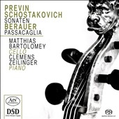A.Previn: Cello Sonata; Shostakovich: Cello Sonata Op.40; Berauer: Passacaglia A.Previn: Cello Sonata; Shostakovich: Cello Sonata Op.40; Berauer: Passacaglia