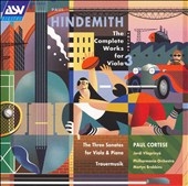 Hindemith: The Complete Works for Viola Vol.3 / Paul Cortese(va), Jordi Vilaprinyo(p), Martyn Brabbins(cond), Philharmonia Orchestra Hindemith: The Complete Works for Viola Vol.3 / Paul Cortese(va), Jordi Vilaprinyo(p), Martyn Brabbins(cond), Philharmonia Orchestra
