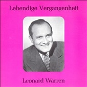 Lebendige Vergangenheit - Leonard Warren