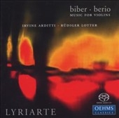Biber & Berio -Music For Violins:Biber:Violin Sonatas No.3/No.5/No.6/Berio:Duet For 2 Violins/Etc :Irvine Arditti(Vn)/Rudiger Lotter(Vn)/Etc