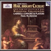 Purcell: Hail! Bright Cecilia (Ode for St Cecilia's Day 1692) Z.328