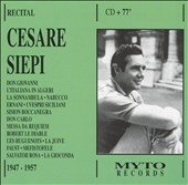 Cesare Siepi - Recital 1947-1957 Cesare Siepi - Recital 1947-1957