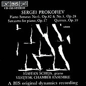 Prokofiev Piano Sonatas no 6 &3 etc / Staffan Scheja et al[BISCD155]