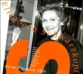 AIX-EN-PROVENCE 1954:J.S.BACH/GLUCK/BEETHOVEN/MOZART/HANDEL/MARTINI/SCHUBERT/SCHUMANN:BRAHMS/WOLF:ELISABETH SCHWARZKOPF(S)/HANS ROSBAUD(p) AIX-EN-PROVENCE 1954:J.S.BACH/GLUCK/BEETHOVEN/MOZART/HANDEL/MARTINI/SCHUBERT/SCHUMANN:BRAHMS/WOLF:ELISABETH SCHWARZKOPF(S)/HANS ROSBAUD(p)