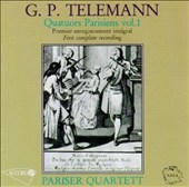 Telemann Parisiens Vol.1 - Pariser Quartet Telemann Parisiens Vol.1 - Pariser Quartet