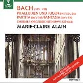Bach: Vol 8 - Praeludien und Fugen, etc / Marie-Claire Alain