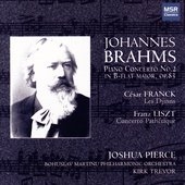BRAHMS:PIANO CONCERTO NO.2/FRANCK:LES DJINNS/LISZT:CONCERTO PATHETIQUE:JOSHUA PIERCE(p)/KIRK TREVOR(cond)/BOHUSLAV MARTINU PO