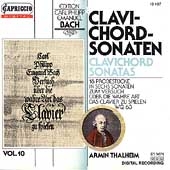 CPE Bach: Vol 10- Clavichord Sonatas / Armin Thalheim