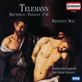 Telemann: Matthaeus-Passion / Hermann Max, et al Telemann: Matthaeus-Passion / Hermann Max, et al