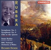 Rubbra: Symphonies no 5 & 8, etc / Hickox, BBC NO of Wales
