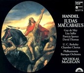 Handel: Judas Maccabaeus / McGegan, de Mey, Saffer, Kromm