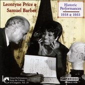 Leontyne Price & Samuel Barber: Historic Performances, 1938 & 1953