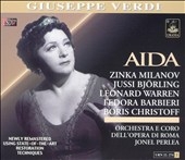 VERDI:AIDA (1955):J.PERLEA(cond)/ROMA OPERA HOUSE ORCHESTRA/J.BJORLING(T)/Z.MILANOV(S)/ETC