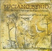Berio: Complete Works for Solo Piano / David Arden