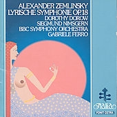 Zemlinsky: Lyrische Symphonie / Ferro, Dorow, Nimsgern