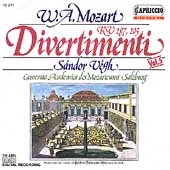 Mozart: Divertimenti Vol.5 / Sandor Vegh(cond), Salzburg Mozarteum Camerata Academica