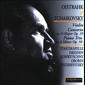 Tchaikovsky: Violin Concerto Op.35 (1954), Piano Trio Op.50 (1948) / David Oistrakh(vn), Franz Konwitschny(cond), Dresden Staatskapelle, etc