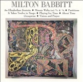 Babbitt: Chamber Concerto, Piano Works, etc / Solberger