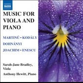 Music for Viola and Piano - Martinu, Kodaly, Dohnanyi, etc Music for Viola and Piano - Martinu, Kodaly, Dohnanyi, etc