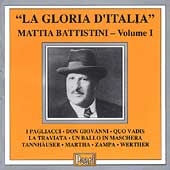 La Gloria d'Italia - Mattia Battistini Vol 1