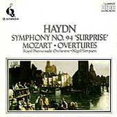 Haydn: Symphony no 94;  Mozart: Overtures / David Blackside
