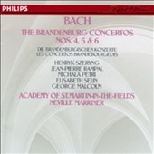 Bach: The Brandenburg Concertos nos 4, 5 & 6 / Marriner