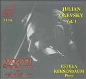 Mozart: Complete Works for Violin & Piano Vol 1 / Olevsky