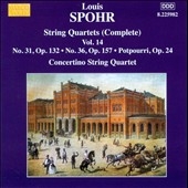 Moscow Philharmonic Concertino String Quartet/Spohr Complete String Quartets Vol.14[8225982]